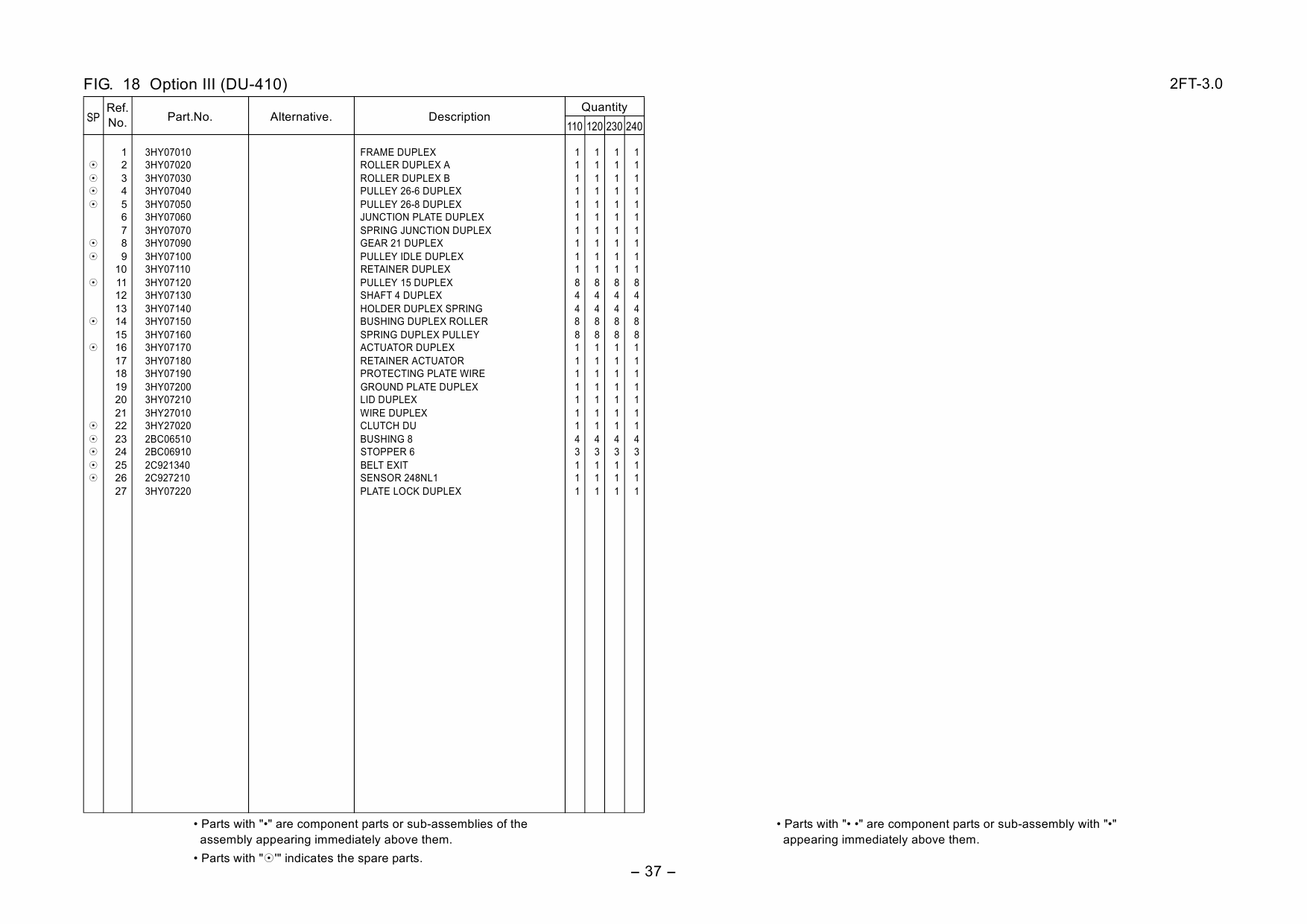 KYOCERA Copier KM-2550 Parts Manual-6